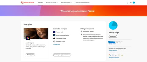 Adobe Express Premium Free for 12 Months (Airtel Offer) proof screenshot 1