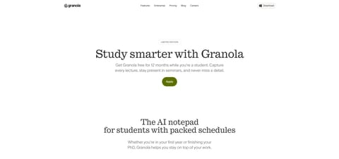 Granola Student Discount: 12 Months Free Business Plan proof screenshot 1