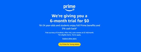 Amazon Prime Student Free Trial: 6 Months Free Offers proof screenshot 1