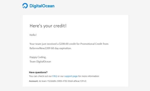 DigitalOcean Promo Code: $200 Free Credit + $5 AI Cloud Trial proof screenshot 1