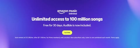 Amazon Music Free Trial: 30 Days Free (Global & India) proof screenshot 1
